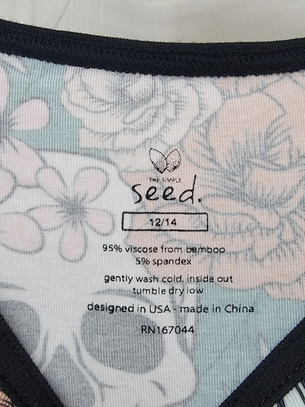 The Simple Seed Bamboo Kids Sweet Skully Short Romper Viscose Floral Skull 12/14